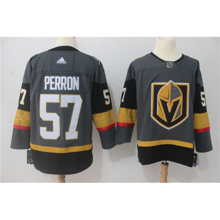Men's Adidas Vegas Golden Knights #57 David Perron Grey Stitched NHL Jersey