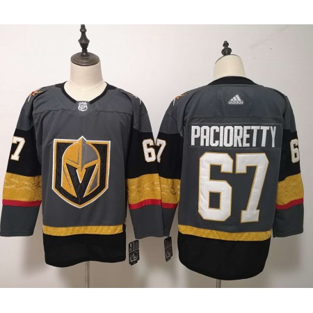 Men's Adidas Vegas Golden Knights #67 Max Pacioretty Gray Stitched NHL Jersey
