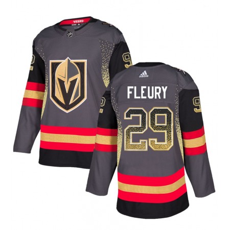 Men's Vegas Golden Knights #29 Marc-Andre Fleury Grey Drift Fashion Stitched NHL Jersey