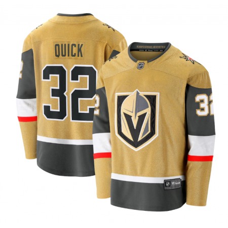 Men's Vegas Golden Knights #32 Jonathan Quick Gold Stitched Jersey