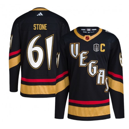 Men's Vegas Golden Knights #61 Mark Stone Black 2023 Stanley Cup Final Stitched Jersey