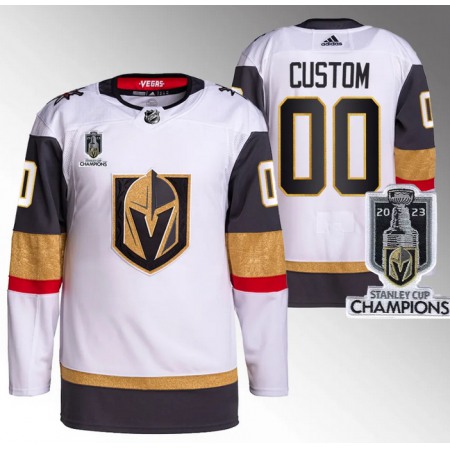 Men's Vegas Golden Knights Active Player Custom White 2023 Stanley Cup Champions Stitched Jersey