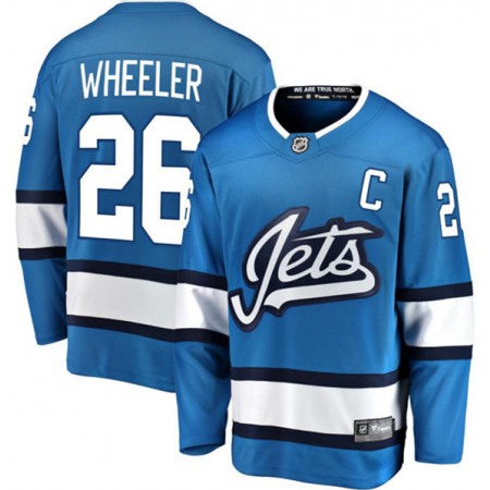 Men's Winnipeg Jets #26 Blake Wheeler Blue Stitched NHL Jersey