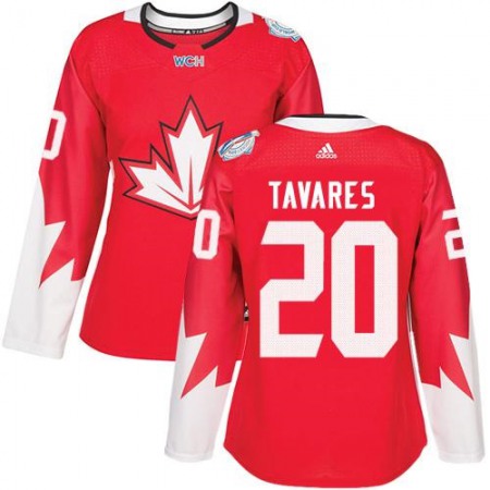 Team Canada #20 John Tavares Red 2016 World Cup Women's Stitched NHL Jersey