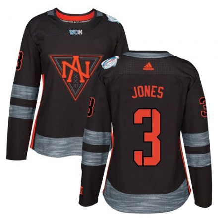 Team North America #3 Seth Jones Black 2016 World Cup Women's Stitched NHL Jersey