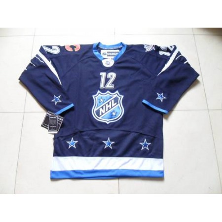 Flames #12 Jarome Iginla 2012 All Star Navy Blue Stitched NHL Jersey