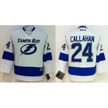 Lightning #24 Ryan Callahan White Road Women's Stitched NHL Jersey