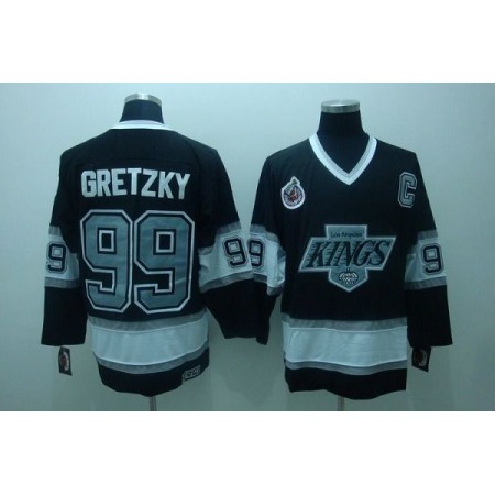 Kings #99 Wayne Gretzky Black CCM Throwback Stitched NHL Jersey