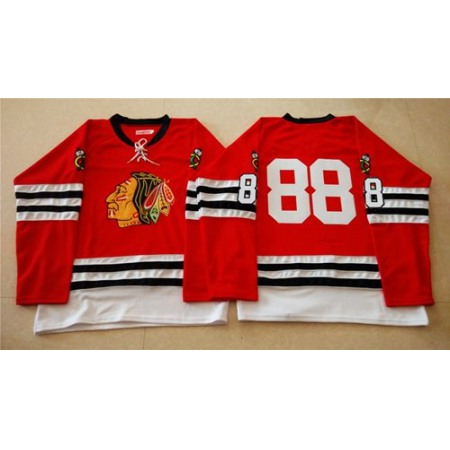 Mitchell And Ness 1960-61 Blackhawks #88 Patrick Kane Red Stitched NHL Jersey