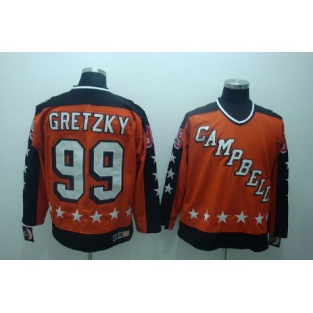 Oilers #99 Wayne Gretzky Stitched Orange NHL Jersey