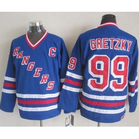 Rangers #99 Wayne Gretzky Blue CCM Heroes of Hockey Alumni Stitched NHL Jersey