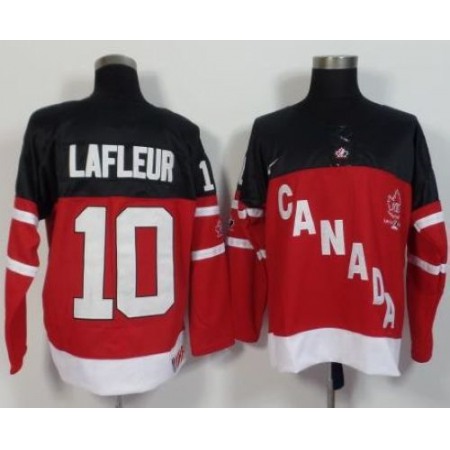 Olympic CA. #10 Guy Lafleur Red 100th Anniversary Stitched NHL Jersey