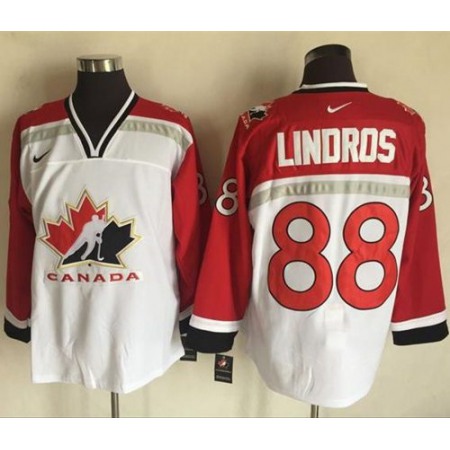 Team CA. #88 Eric Lindros White/Red Nike Throwback Stitched NHL Jersey