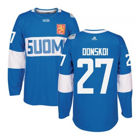 Team Finland #27 Joonas Donskoi Blue 2016 World Cup Stitched NHL Jersey