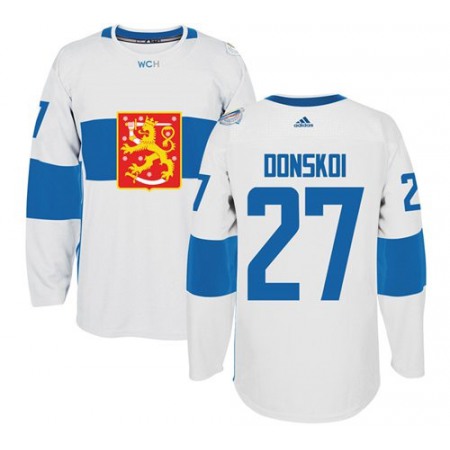Team Finland #27 Joonas Donskoi White 2016 World Cup Stitched NHL Jersey