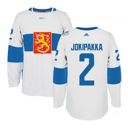 Team Finland #2 Jyrki Jokipakka White 2016 World Cup Stitched NHL Jersey