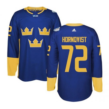 Team Sweden #72 Patric Hornqvist Blue 2016 World Cup Stitched NHL Jersey