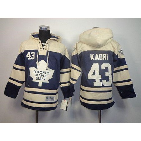 Maple Leafs #43 Nazem Kadri Blue Sawyer Hooded Sweatshirt Stitched Youth NHL Jersey