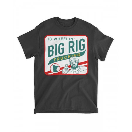 Men's Minnesota Wild Greenway 18 Wheelin' Big Rig Trucking T-Shirt