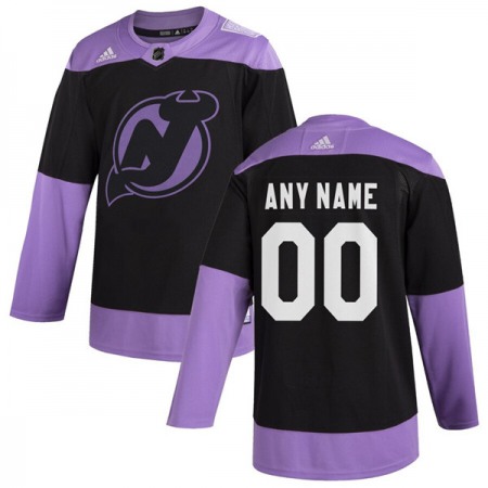 Men's New York Islanders Adidas Black Hockey Fights Cancer Custom Practice NHL Long Sleeve T-Shirt