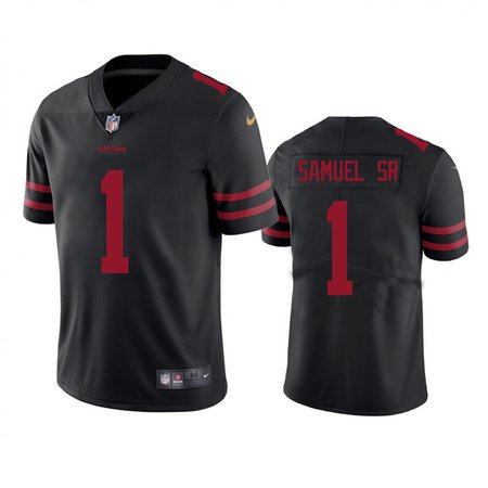 Men's San Francisco 49ers #1 Deebo Samuel Sr Black Vapor Untouchable Limited Stitched Football Jersey