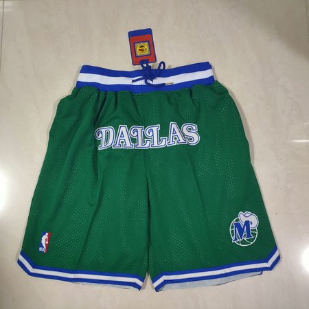 Dallas Mavericks Green Shorts