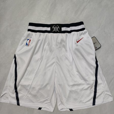 Denver Nuggets White Shorts