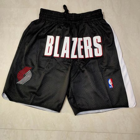 Portland Trail Blazers Black Shorts
