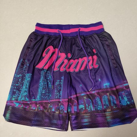 Miami Heat Purple Shorts