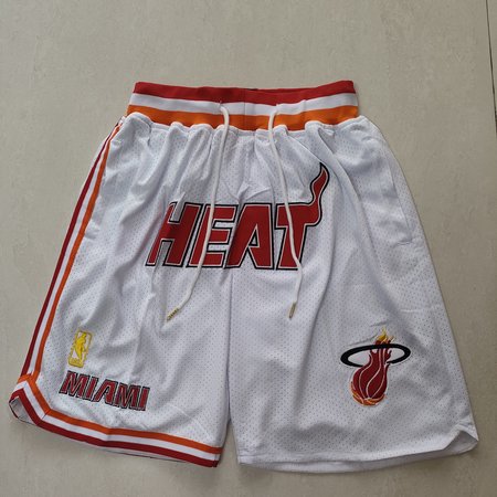Miami Heat White Shorts