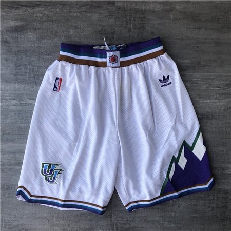 Utah Jazz White Shorts