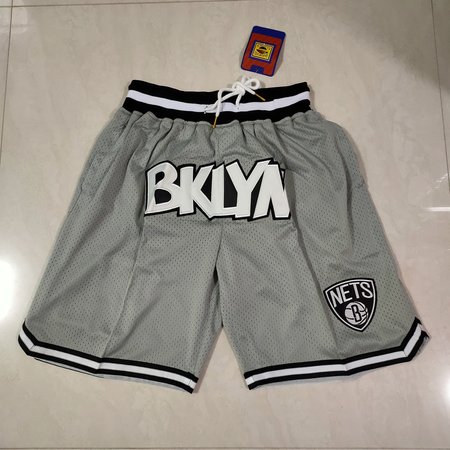 Brooklyn Nets Gray Shorts