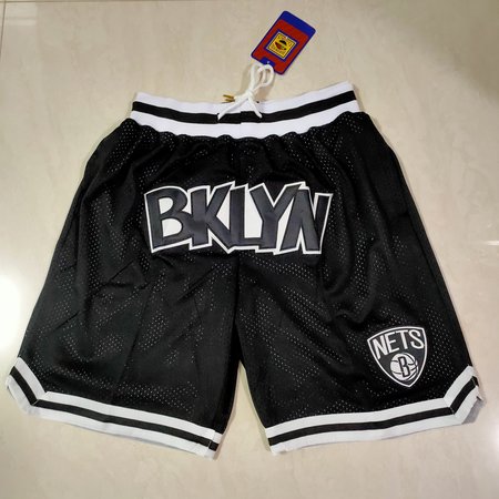 Brooklyn Nets Black Shorts