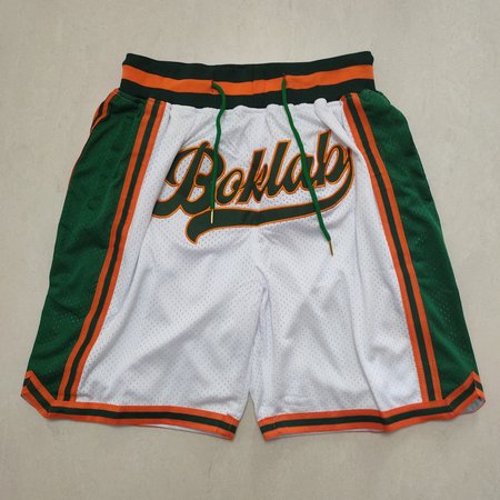 White and Green Shorts