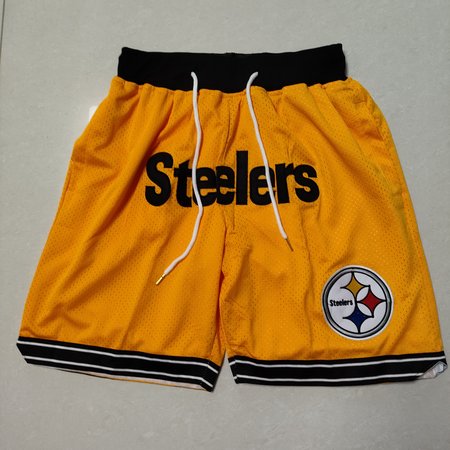 Pittsburgh Steelers Yellow Shorts