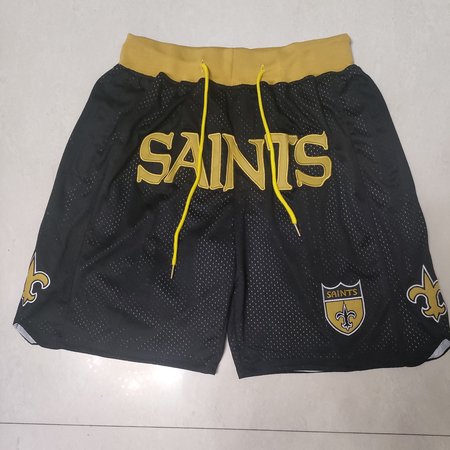 New Orleans Saints Black Shorts