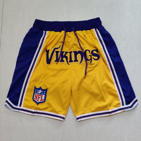 Minnesota Vikings Yellow Shorts