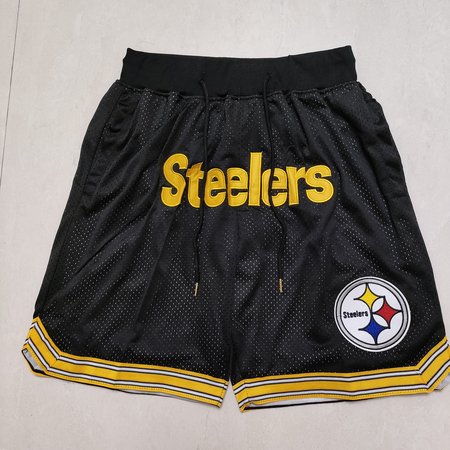 Pittsburgh Steelers Black Shorts